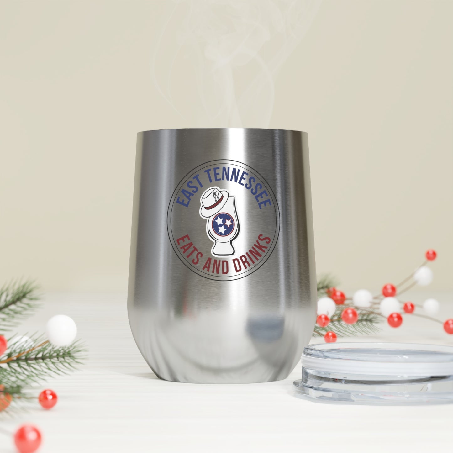 East Tennessee Eats and Drinks 12oz Insulated Wine Tumbler