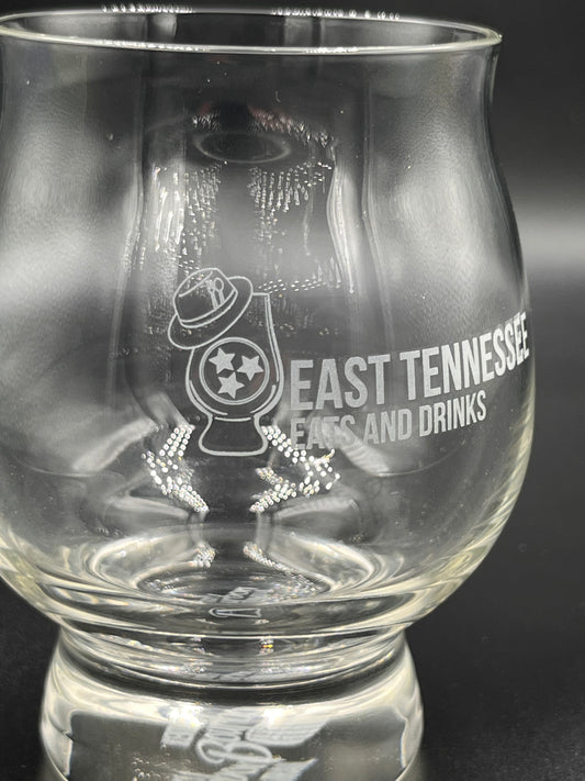 East Tennessee Eats And Drinks Custom Libbey Whiskey Glass
