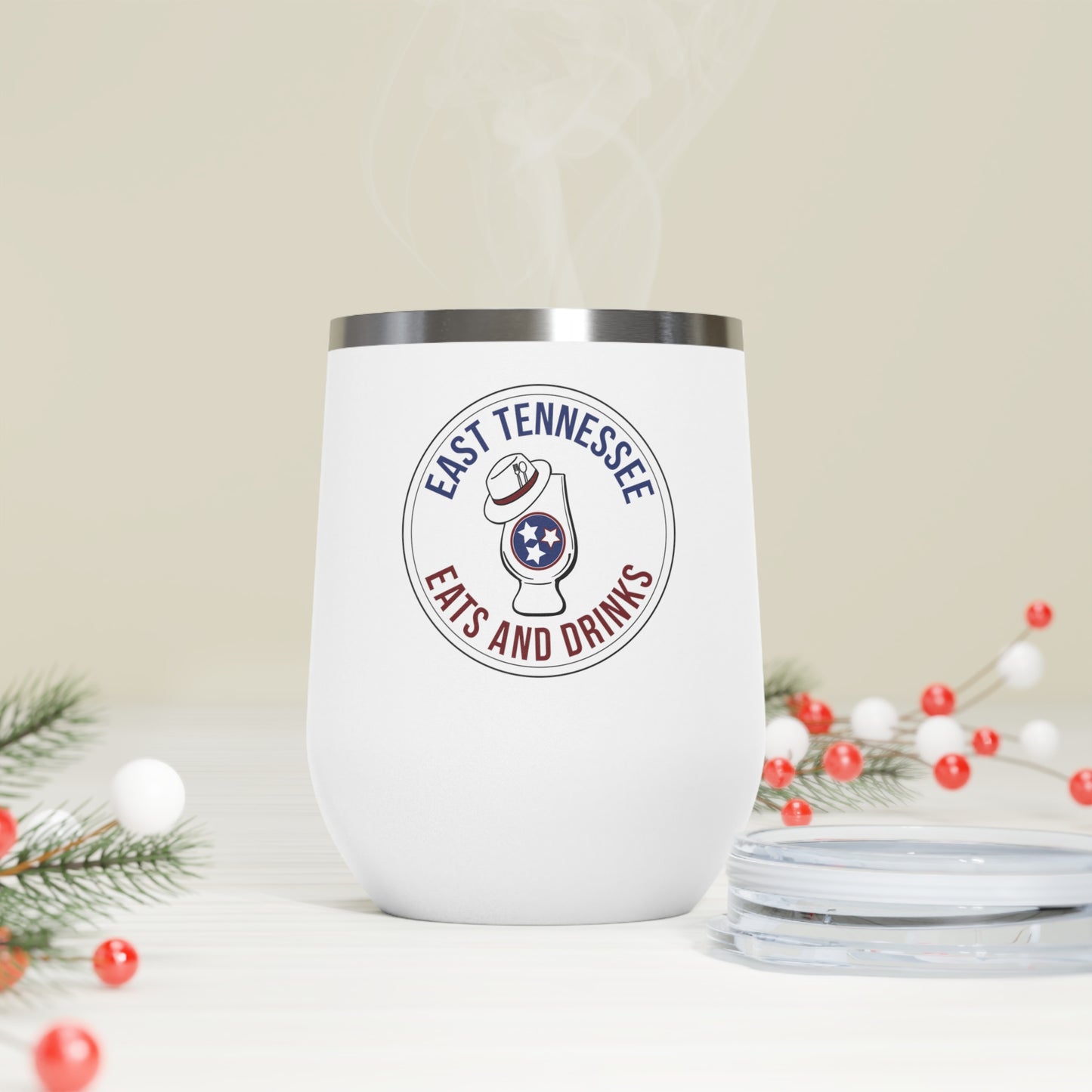 East Tennessee Eats and Drinks 12oz Insulated Wine Tumbler