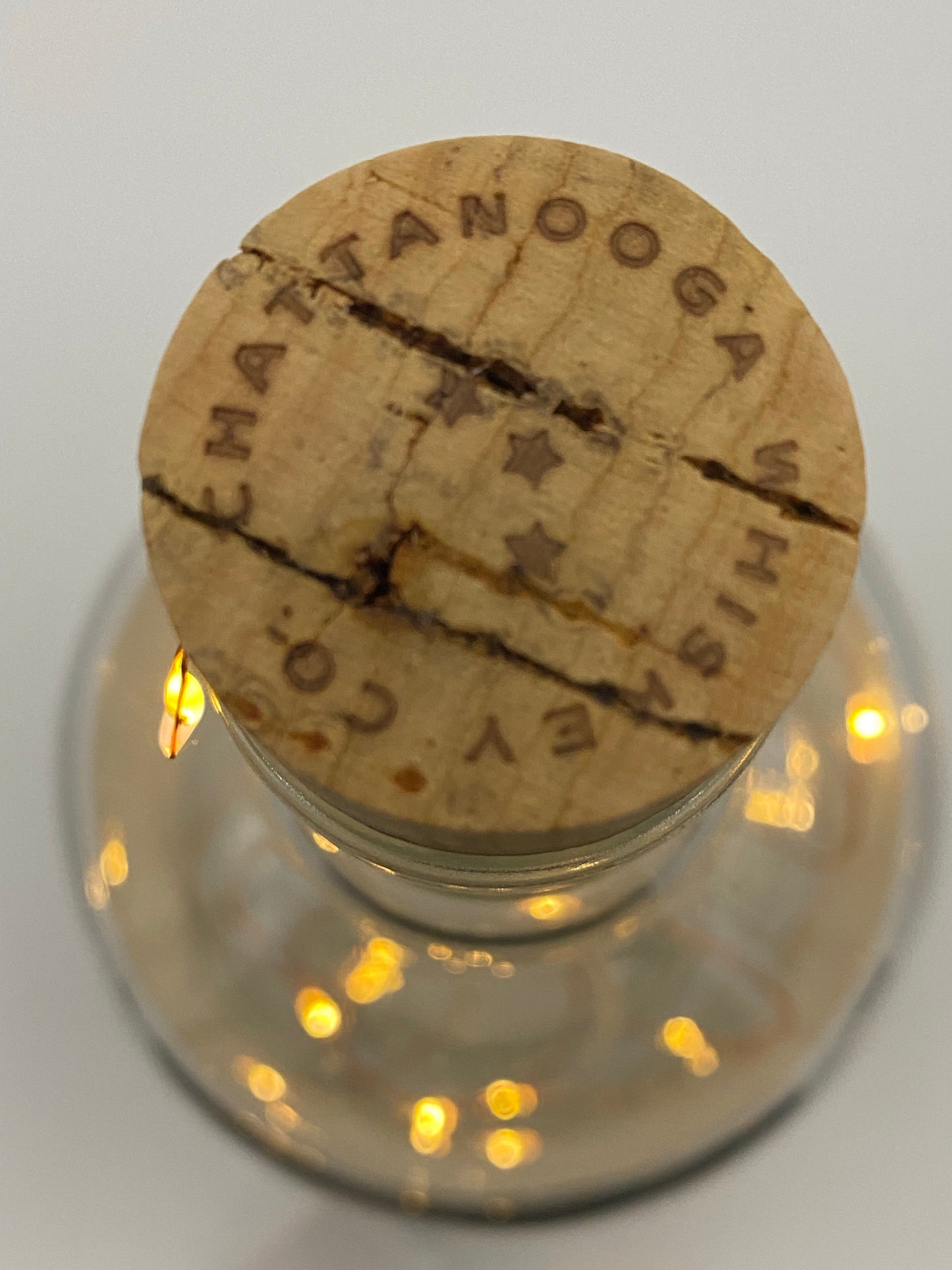 Upcycled Whiskey Bottle Lamp - Chattanooga Whiskey - Cask 111 Empty Bottle