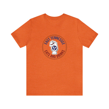 East Tennessee Easts and Drinks Logo Short Sleeve Tee