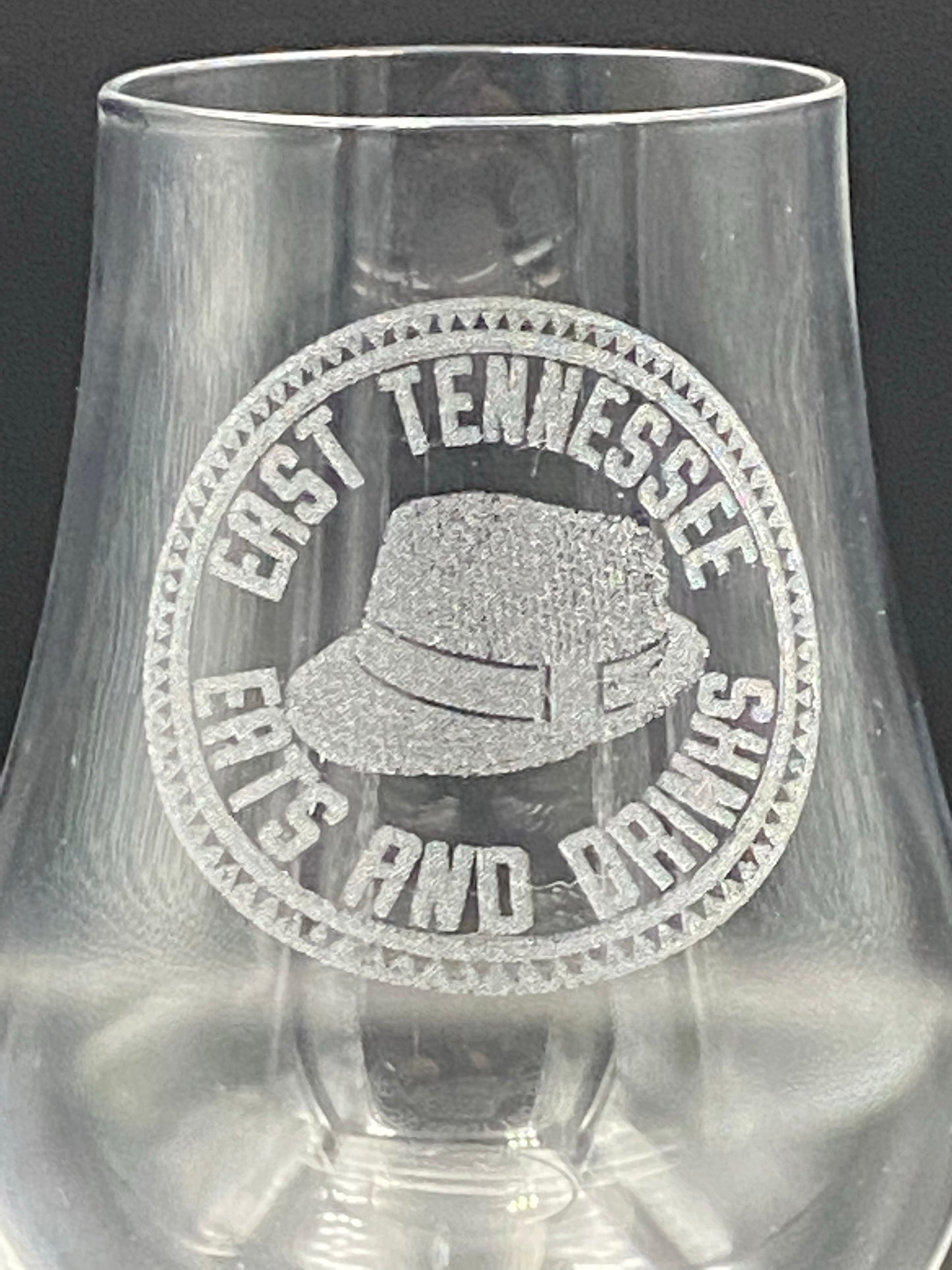 East Tennessee Eats And Drinks Custom Glencairn Whiskey Glass