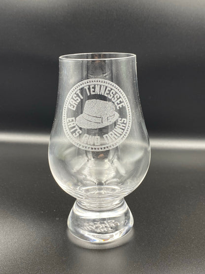 East Tennessee Eats And Drinks Custom Glencairn Whiskey Glass